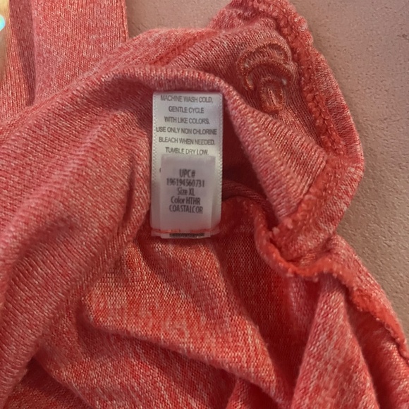 Cuddl Duds XL Peach Shirt So Soft! Be Real Not Perfect - Picture 6 of 11